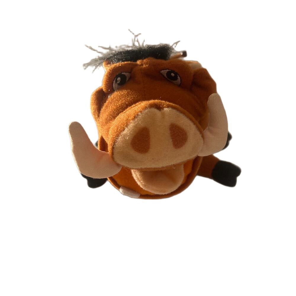 Disney Hasbro 2002 Pumbaa Plush Timon Figure Lion King Stuffed Animal Riding